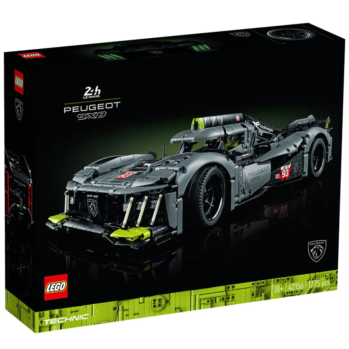LEGO® Technic PEUGEOT 9X8 24H Le Mans Hybrid Hypercar 42156