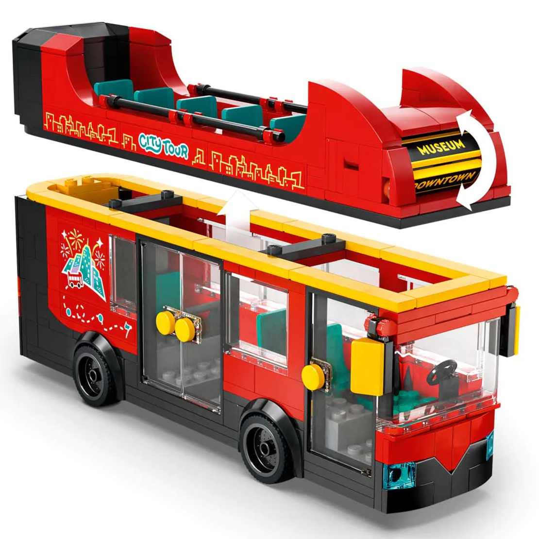 LEGO® City Червен двуетажен автобус 60407