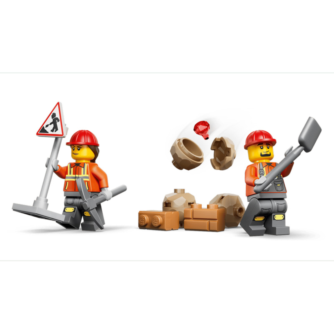 LEGO® City Жълт багер със задна лопата 60480