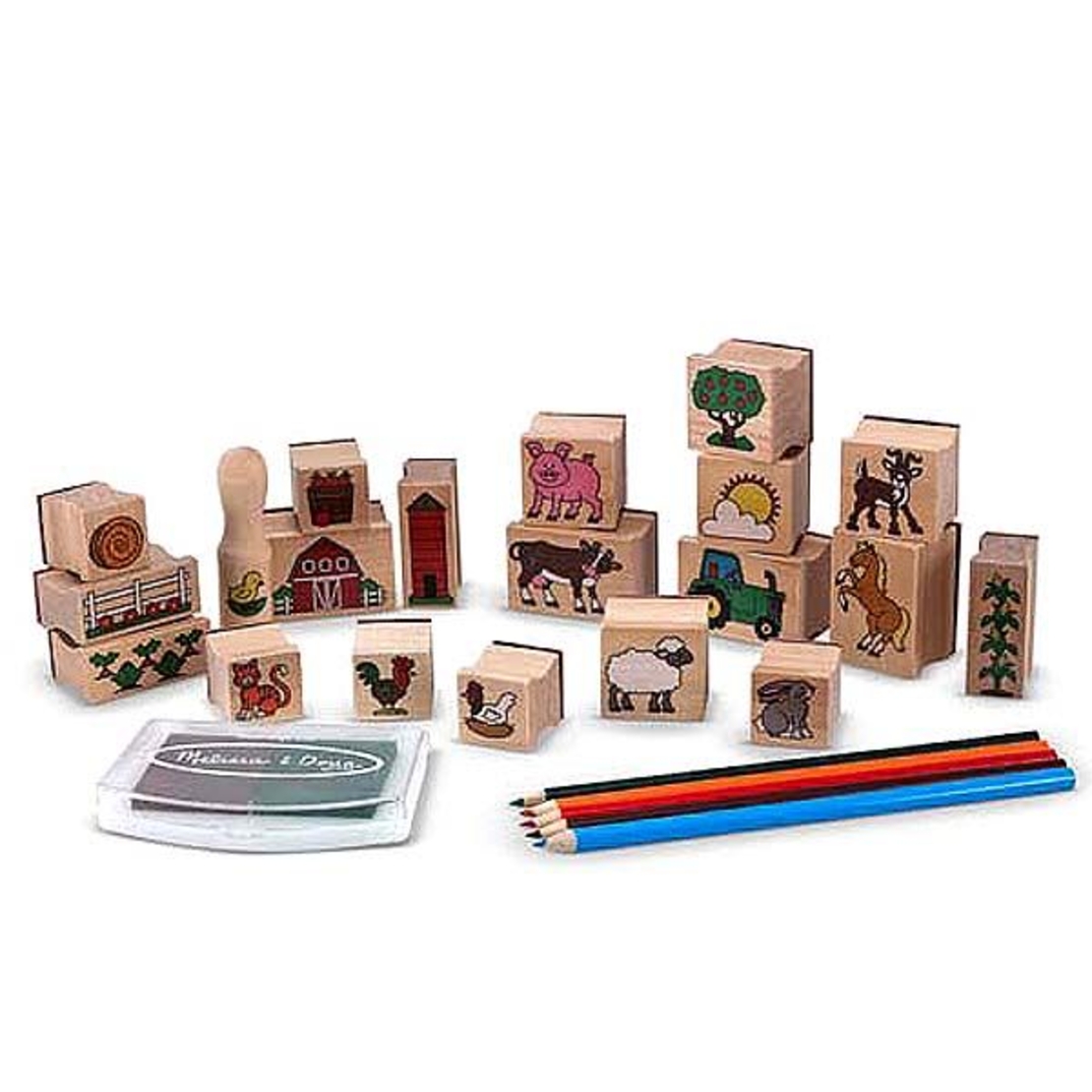Дървени печати Melissa and Doug Ферма 18592