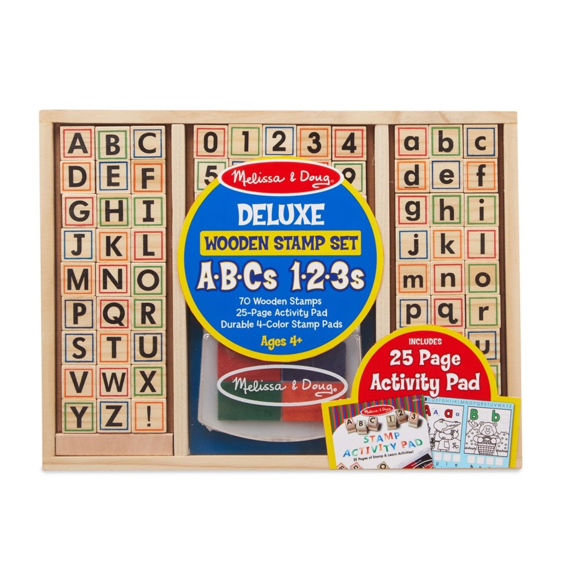 Дървени печати Melissa&Doug ABC 40118