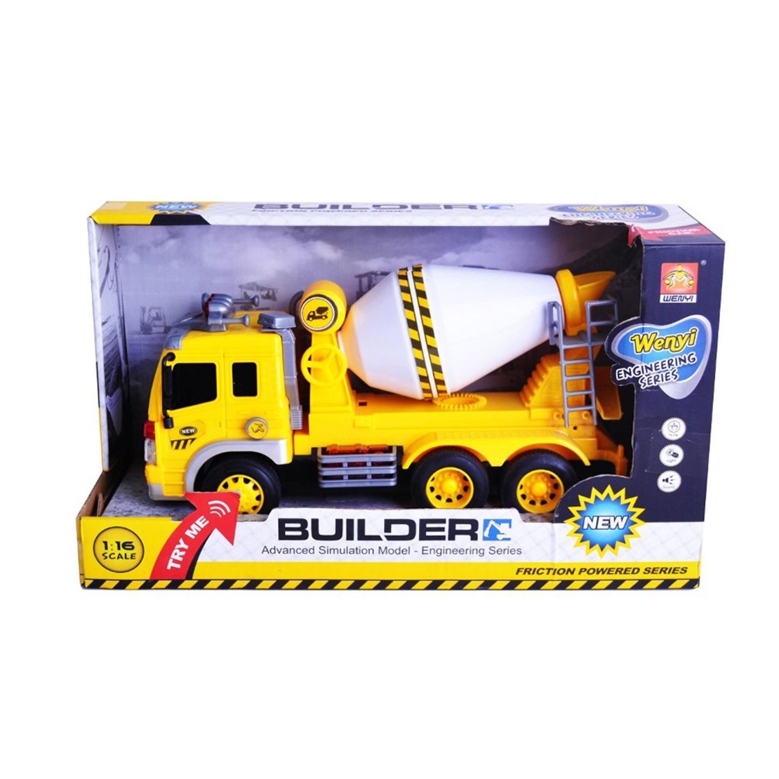 Бетоновоз Wenyi Raya Toys със светлини и музика