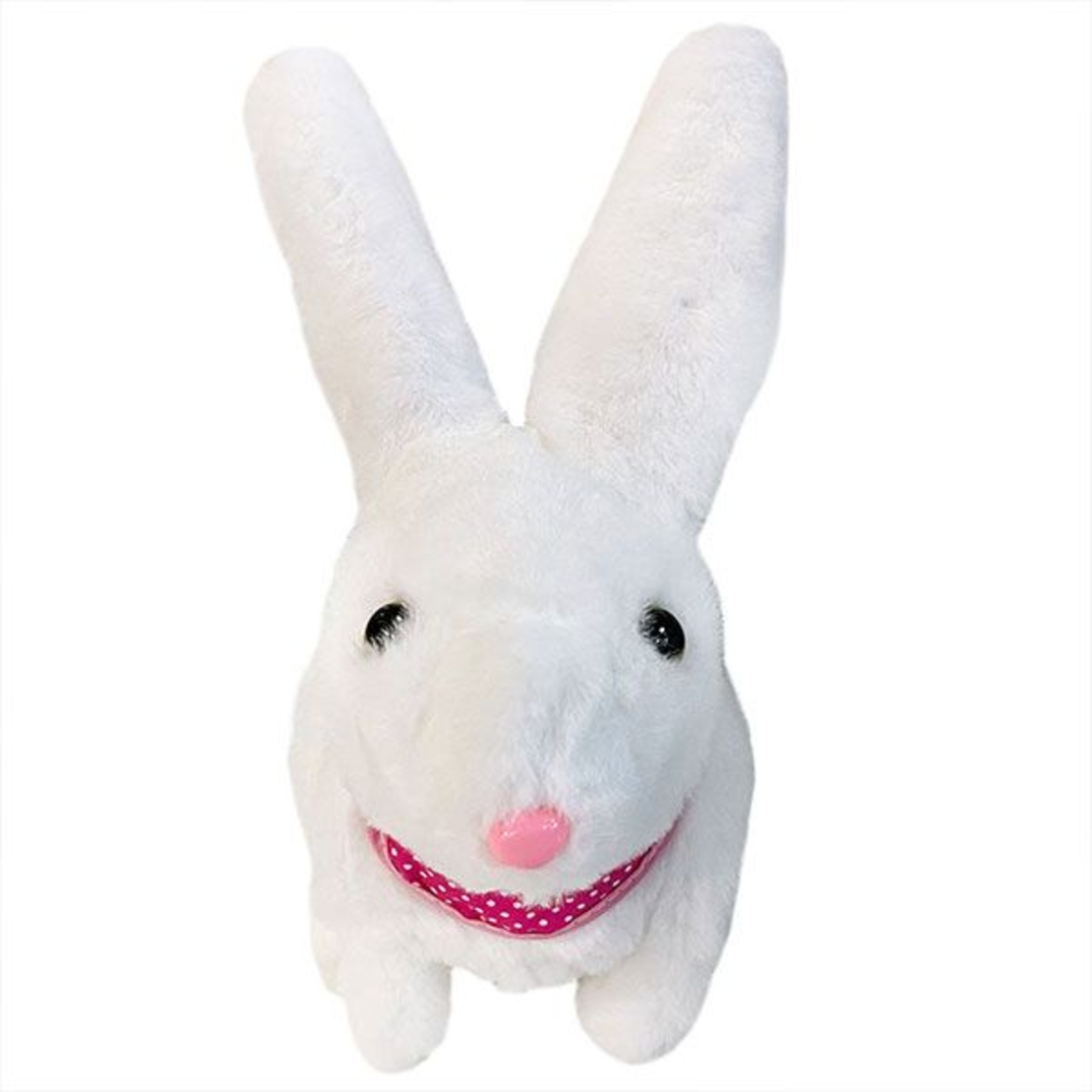 Музикална плюшена играчка Raya Toys Ходещо зайче със светещи уши