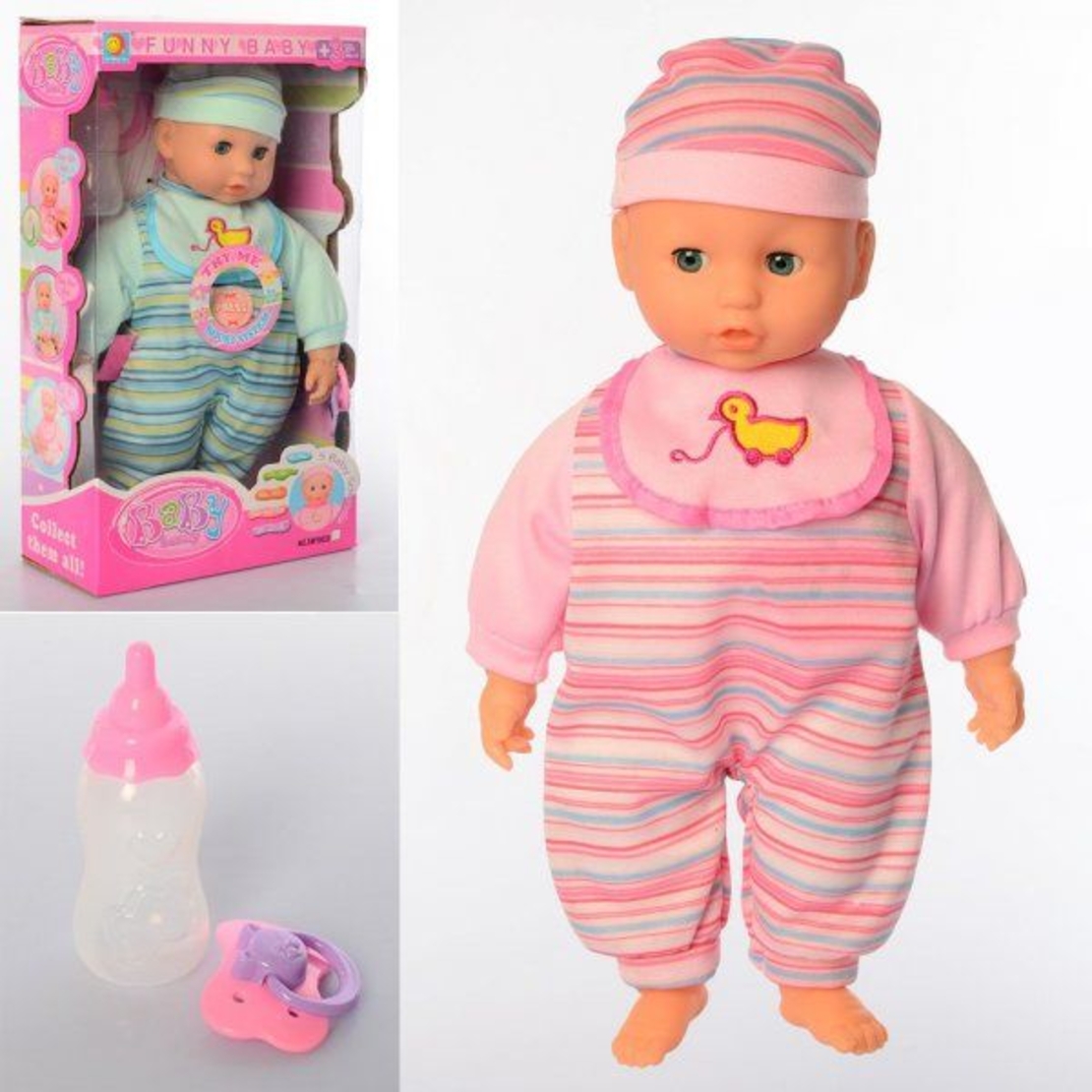 Кукла бебе Raya Toys с функции, 33 cm