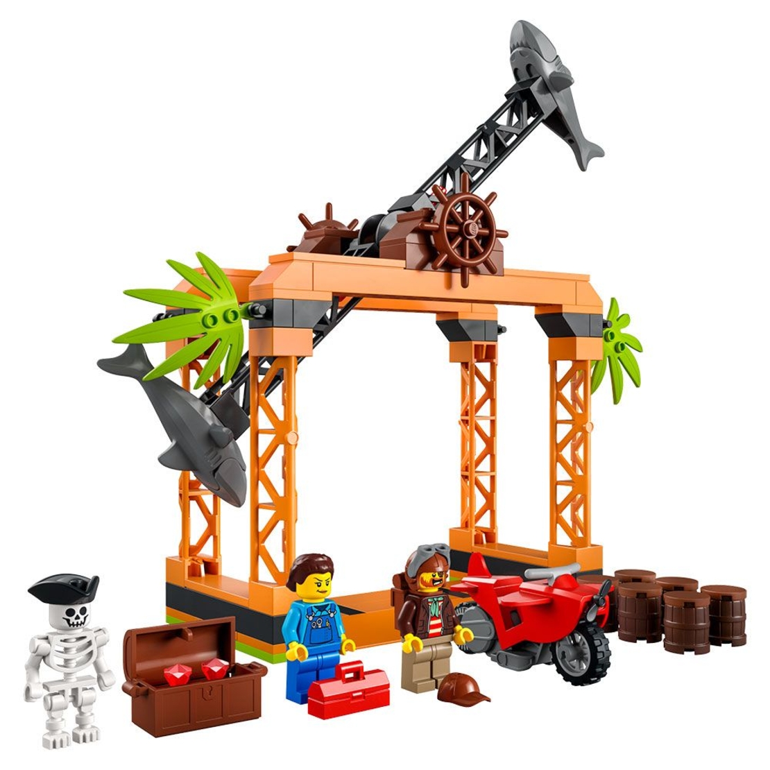 LEGO® City Stuntz Каскадьорско предизвикателство Shark Attack 60342