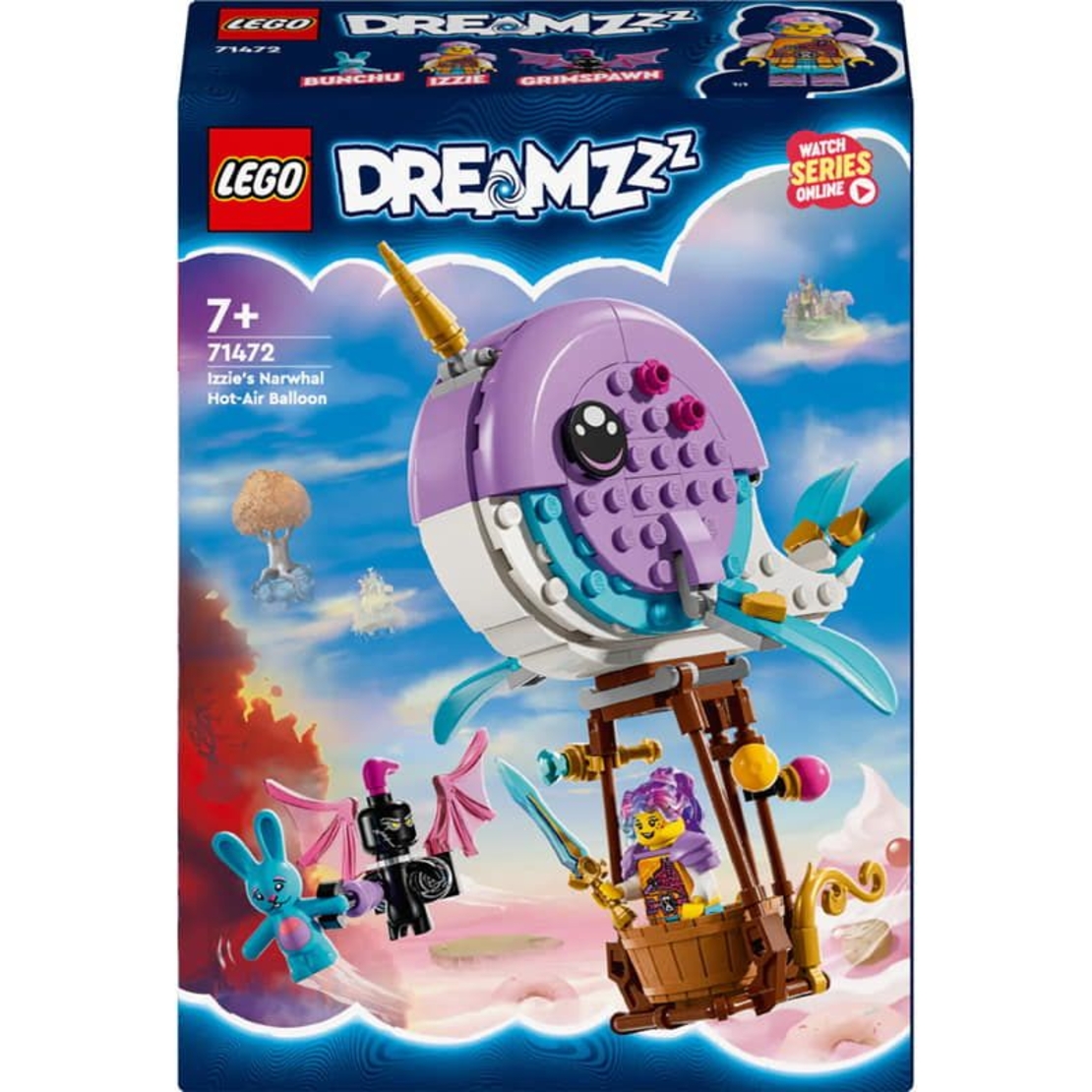 LEGO® DREAMZzz™ Нарвалът на Изи – балон с горещ въздух 71472