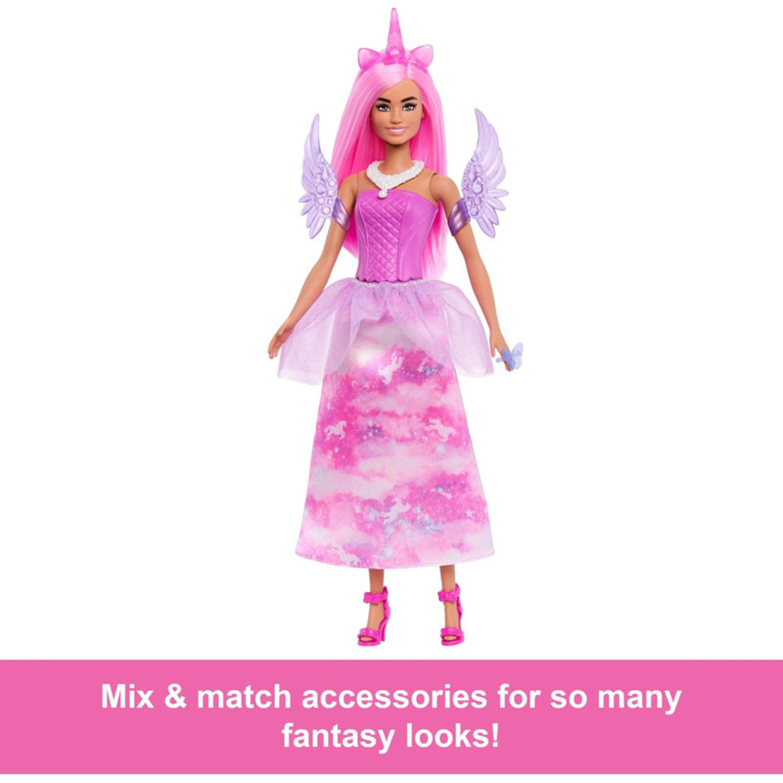 Игрален комплект Mattel Barbie Advent Calendar Dreamtopia, кукла с 24 бр. аксесоари, JFL66