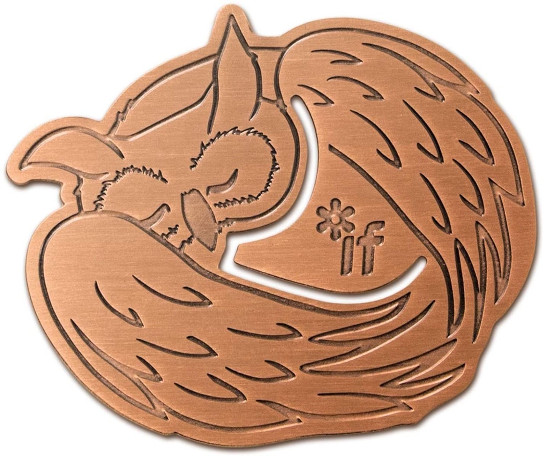 Метален книгоразделител Ъгълче - Бухалче