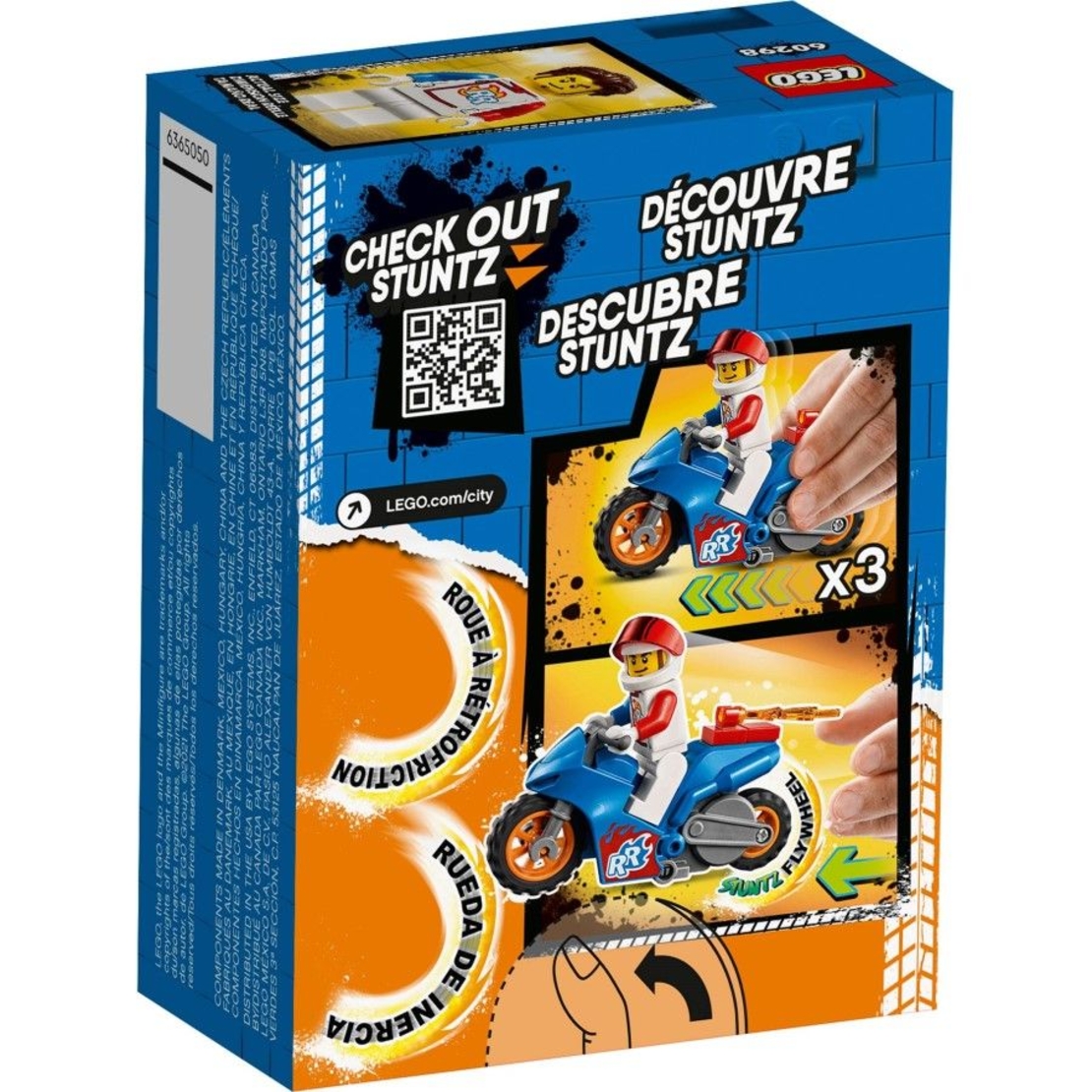 LEGO® City Stuntz Каскадьорски мотоциклет ракета 60298