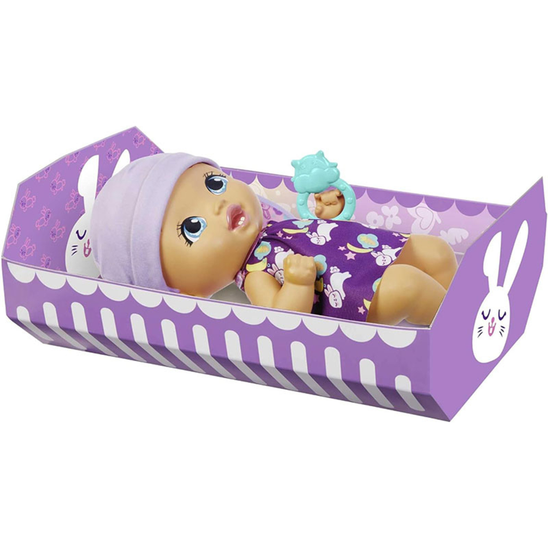 Кукла бебе Mattel My Garden Baby Brush & Smile Little Bunny Baby Зайче с 3 аксесоара, 30 см.