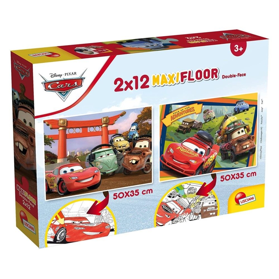 Пъзел Lisciani 2 х 12 ч. Cars 86542