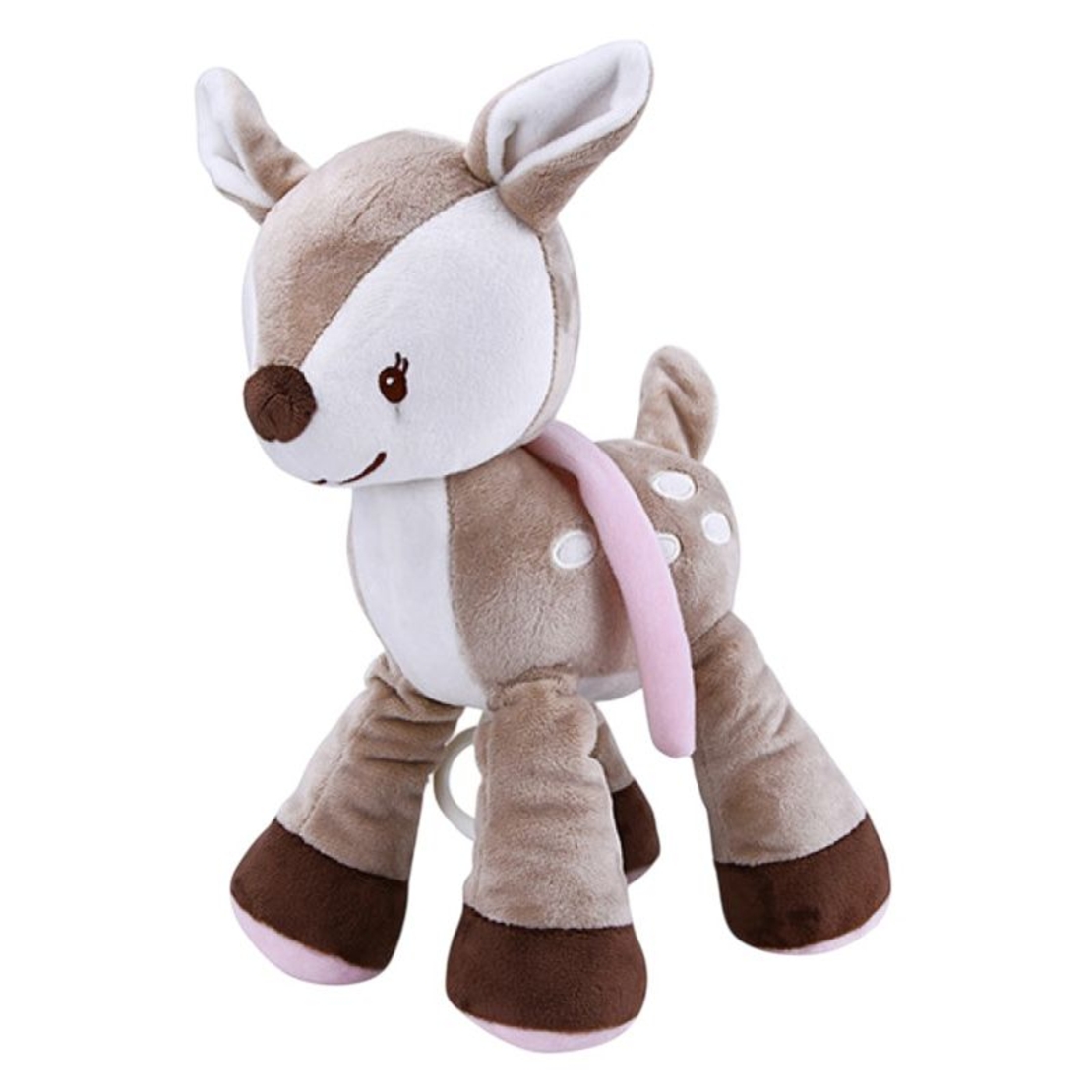 Плюшена играчка Raya Toys Portable Baby Soother Deer, с музика