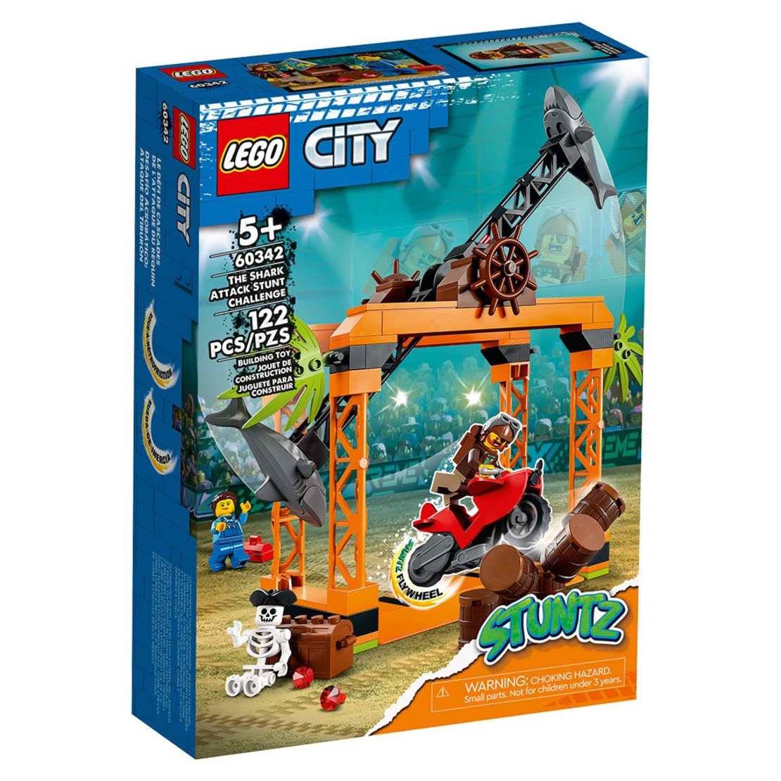 LEGO® City Stuntz Каскадьорско предизвикателство Shark Attack 60342
