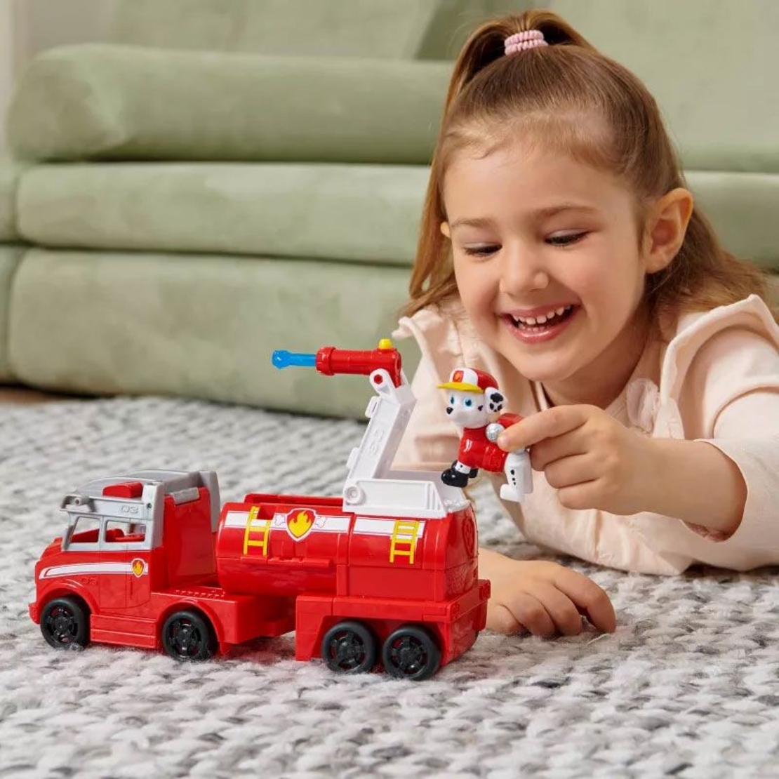 Игрален комплект Spin Master Paw Patrol Big Truck Pups фигура и трансформиращо превозно средство Marshall
