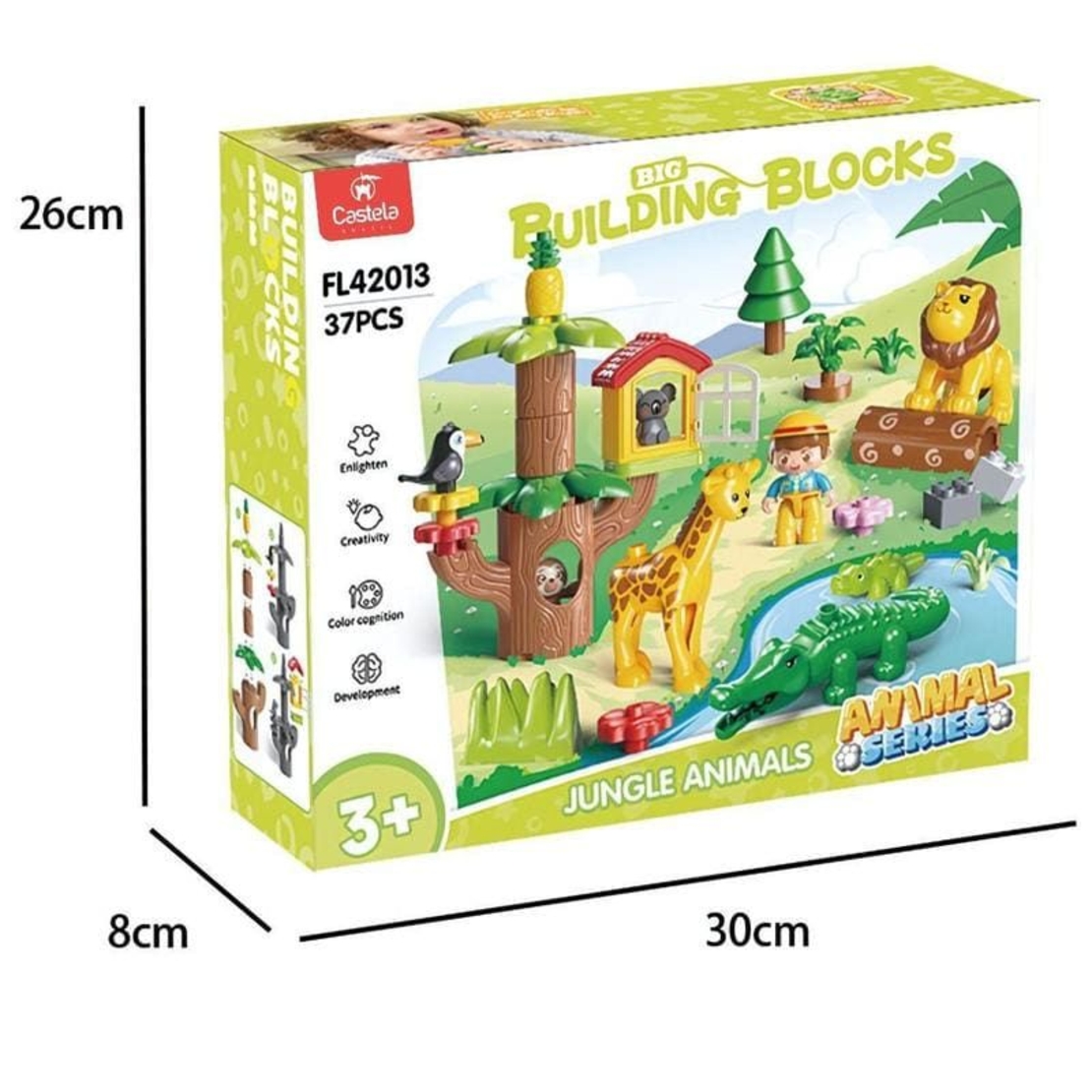 Конструктор Feelo Animal Series Jungle Animals, 37 ч.