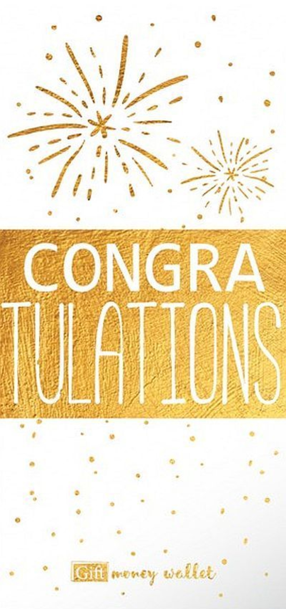 Плик за пари и ваучери - Congratulations!