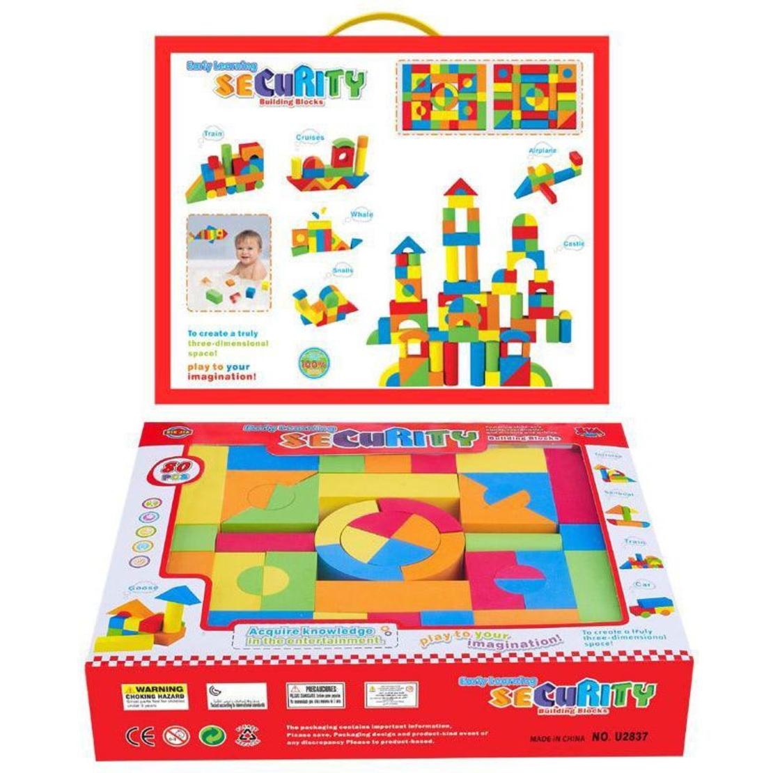 Raya Toys Конструктор с меки части 80 части