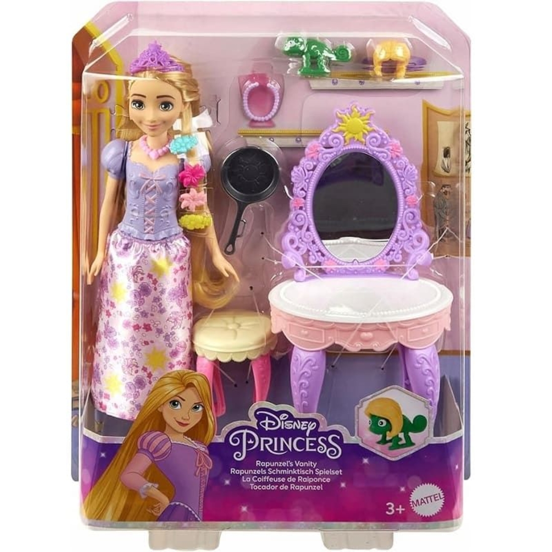 Кукла Mattel Disney Princess Rapunzel, с тоалетка и аксесоари