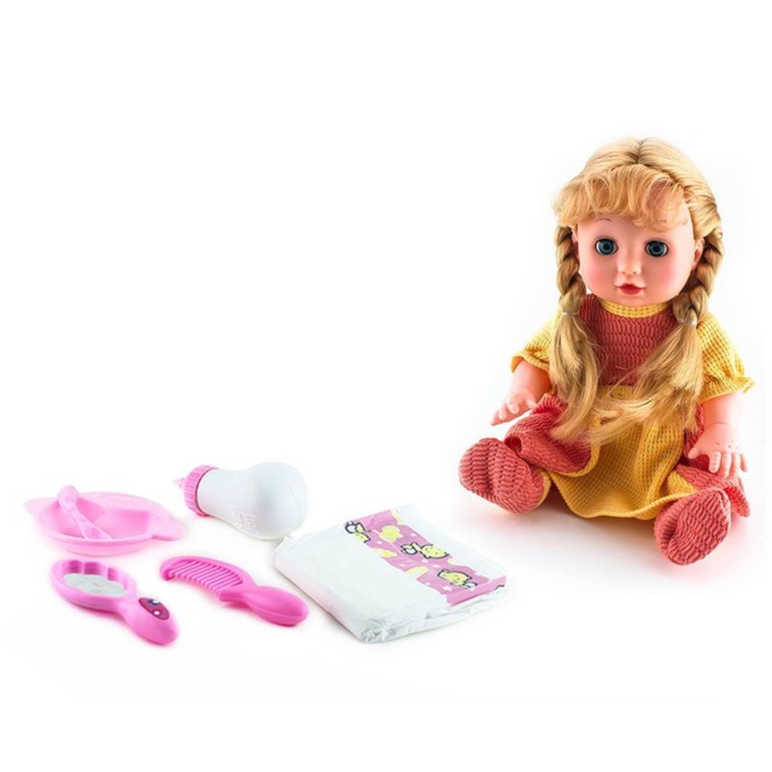 Кукла Raya Toys с шезлонг и аксесоари, 16 звука