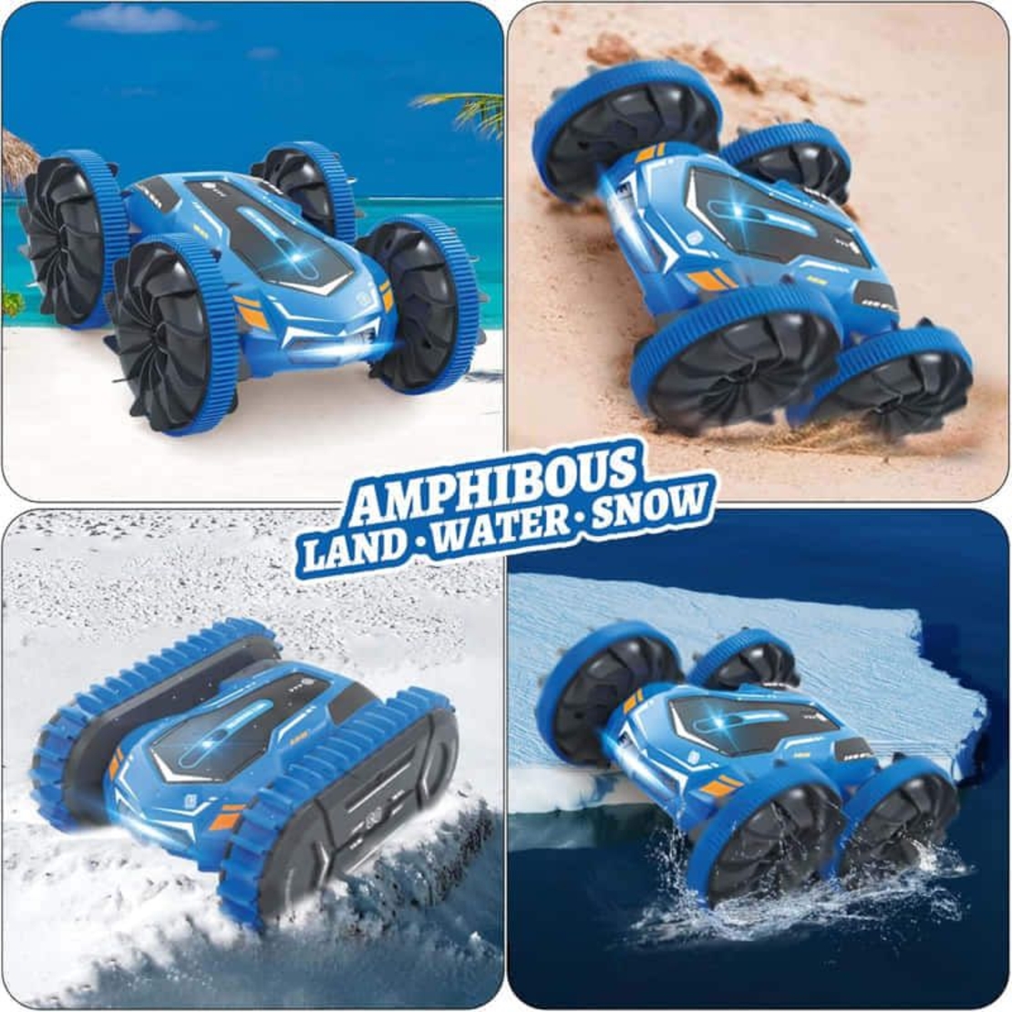 Каскадьорска кола с дистанционно Raya Toys Amphibious Stunt Vehicle