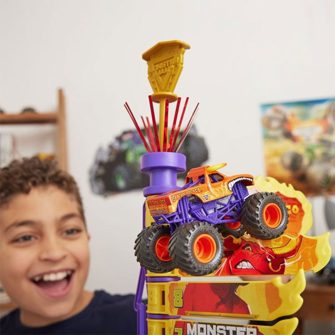 Писта Spin Master Monster Jam True Metal El Toro Loco Big Air Challenge