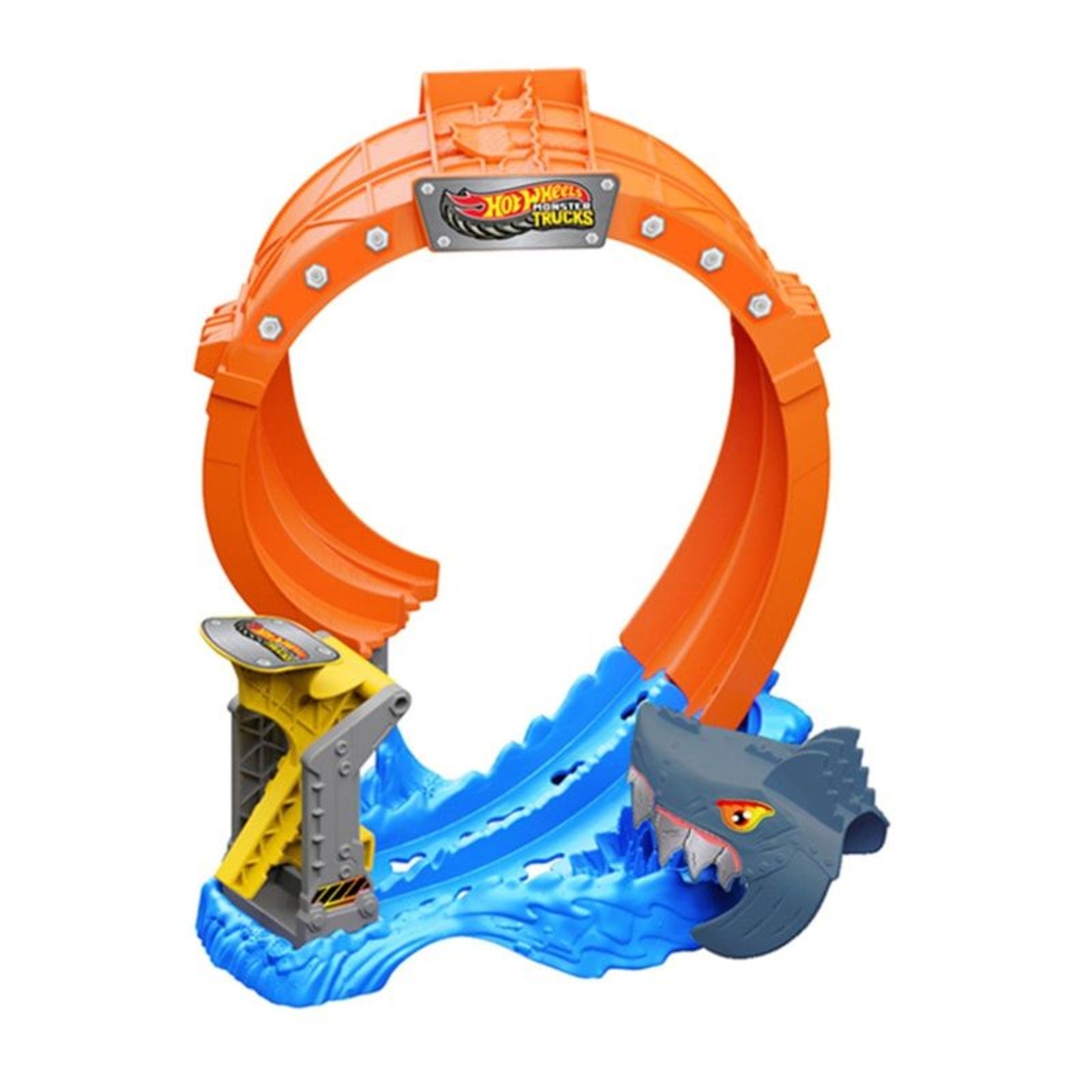 Писта Mattle Hot Wheels Monster Trucks Spiral Shark Smash, JFR08