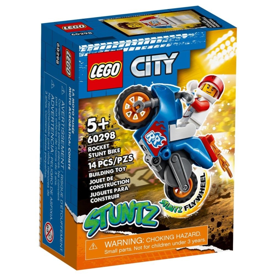 LEGO® City Stuntz Каскадьорски мотоциклет ракета 60298