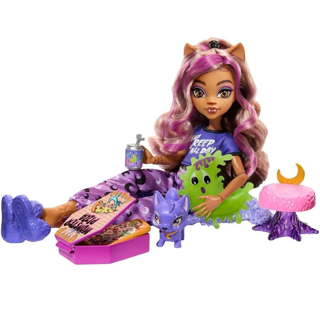 Кукла Mattel Monster High Clawdeen Wolf&Crescent с аксесоари и домашен любимец