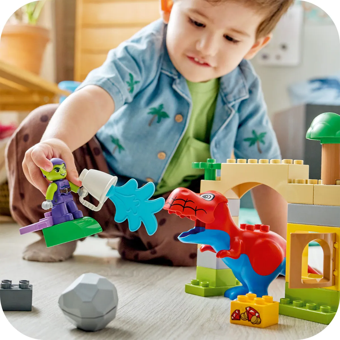 LEGO® DUPLO® Marvel Динозавър Спайди Рекс срещу Зелен гоблин 10463