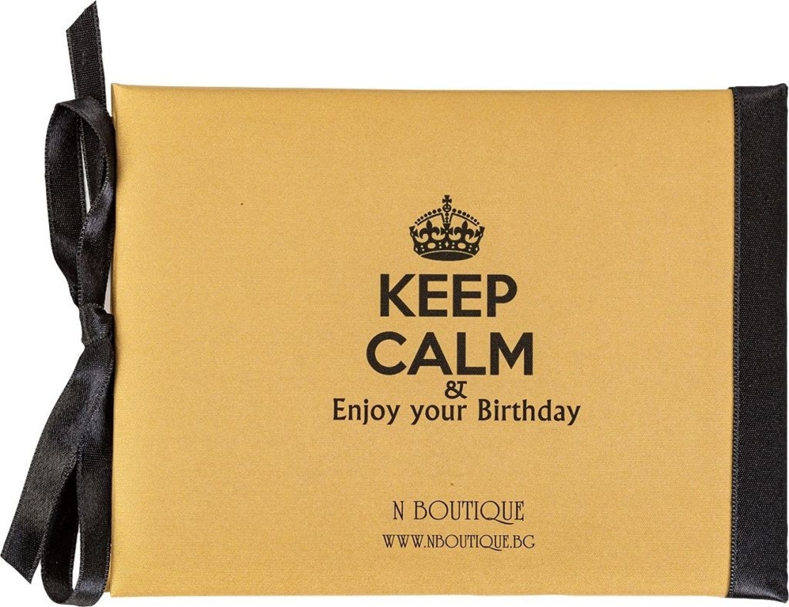 Луксозна картичка за рожден ден - Keep calm you're still young