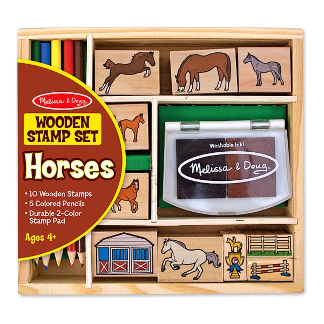 Дървени печати Melissa and Doug Кончета 12410