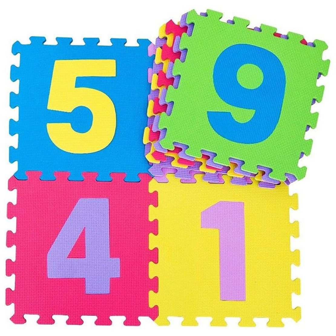 Пъзел за под Raya Toys Цифри, 10 части по 29 х 29 см