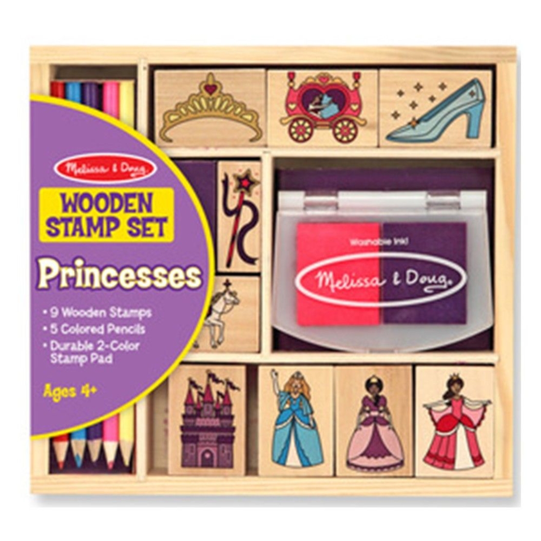 Дървени печати Melissa and Doug Принцеси 12418