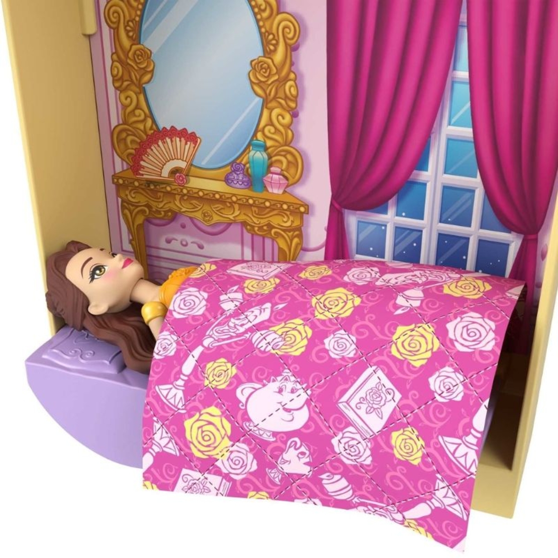 Игрален комплект Mattel Disney Замъкът на Бел с кукла