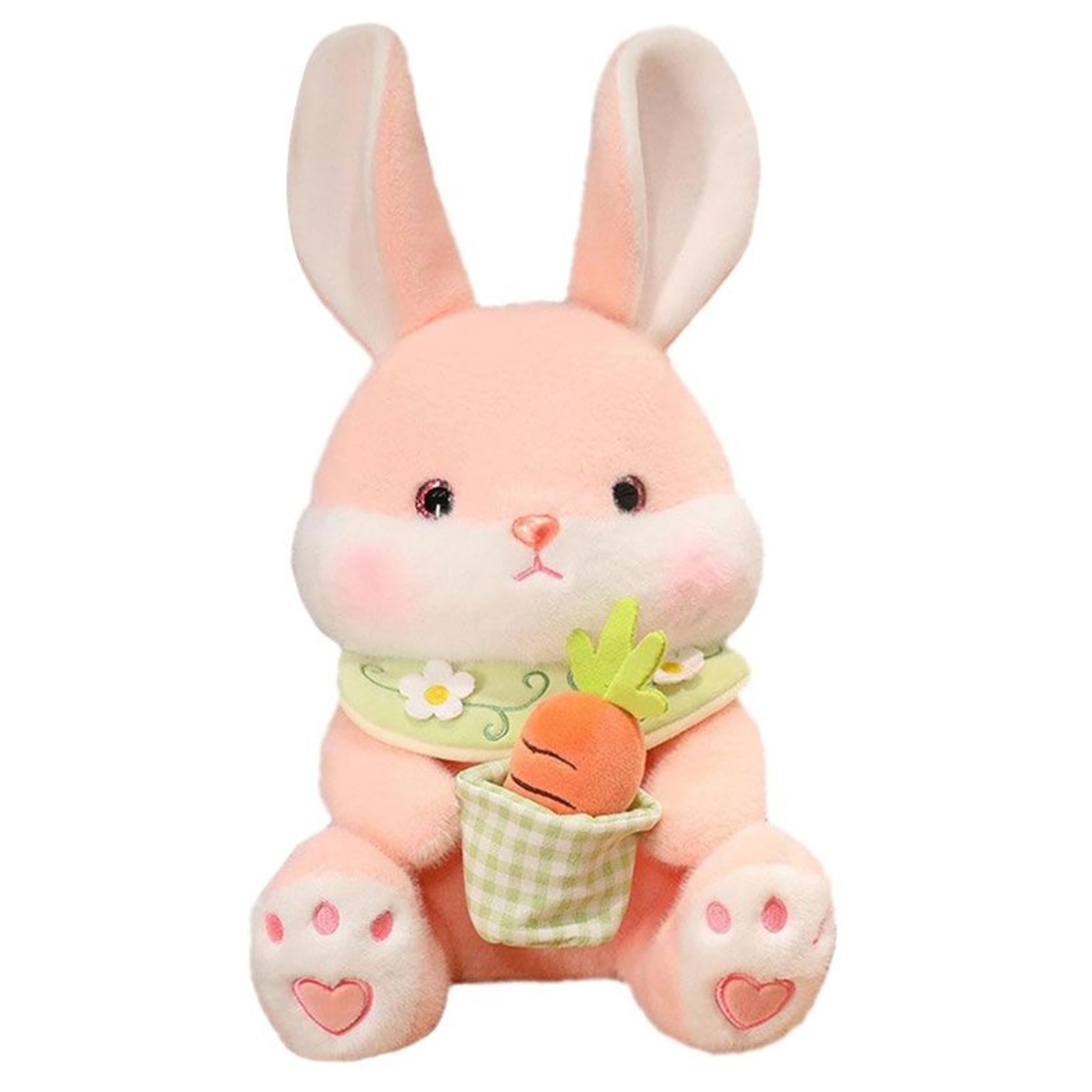 Плюшена играчка Raya Toys Зайче с морков, 65 см