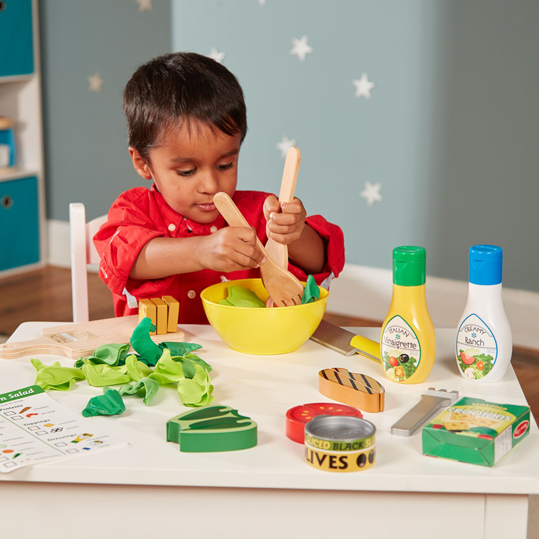 Дървен сет за салата Melissa and Doug 19310