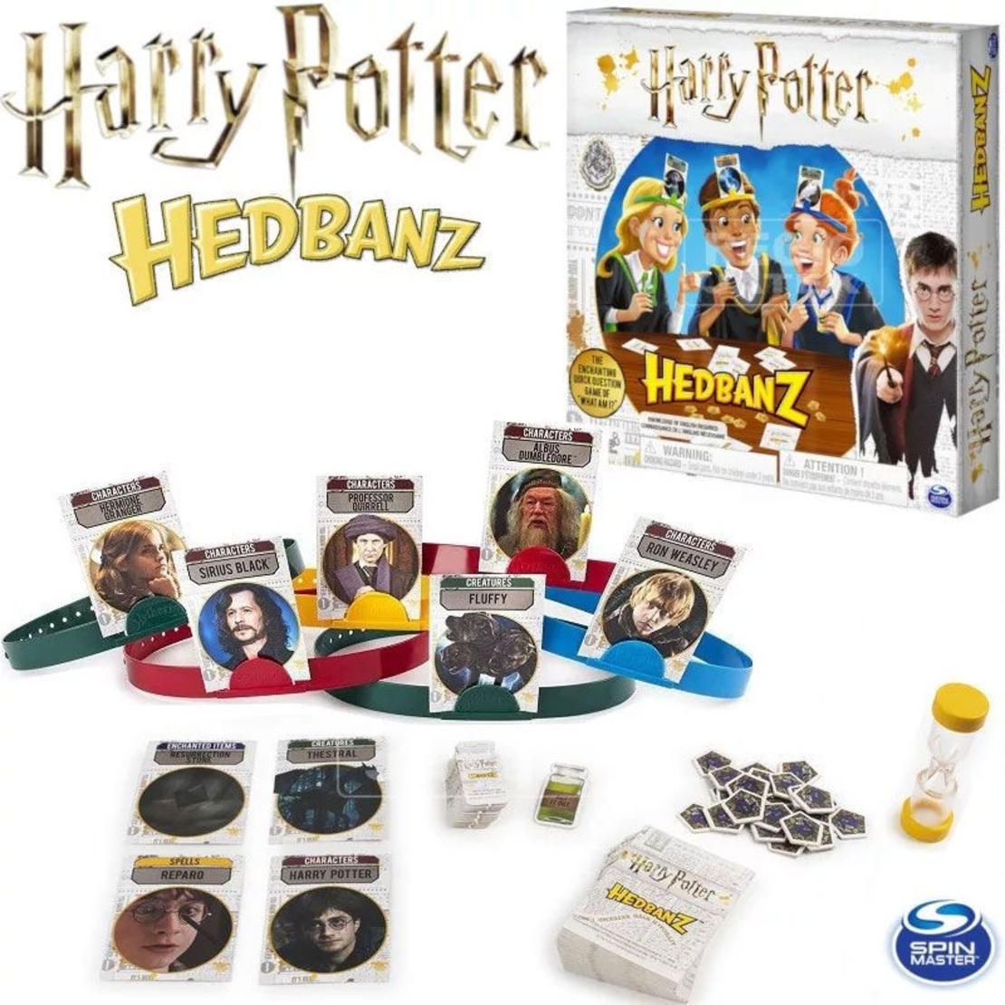 Настолна игра Spin Master Harry Potter Wizarding World HedBanz Познай кой съм