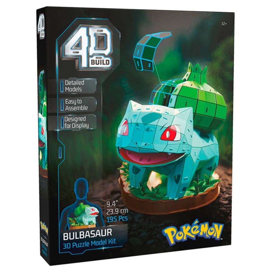 Модел за сглобяване Spin Master 4D Build Pokеmon Bulbasaur, 195 ч.