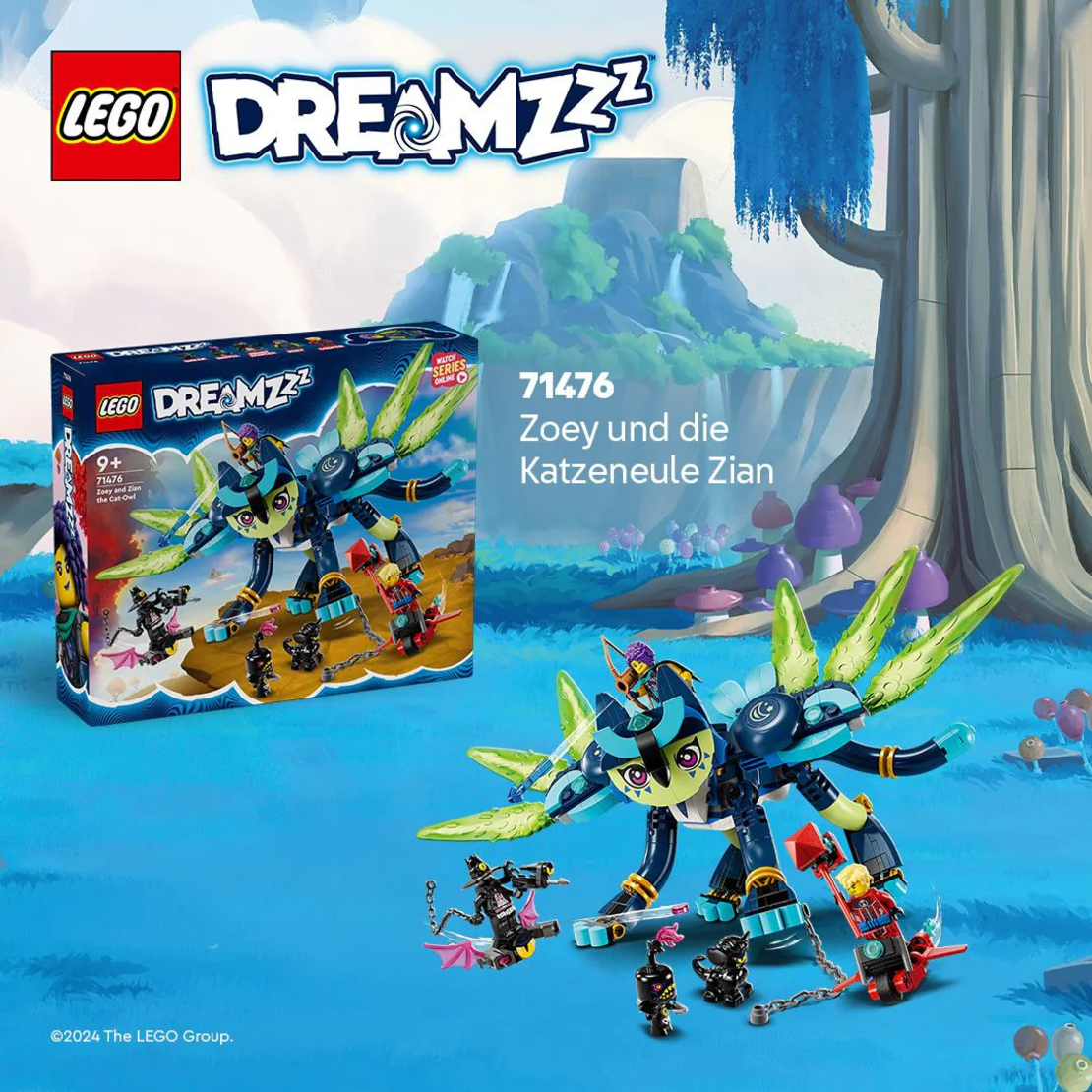 LEGO® DREAMZzz™ Зоуи и котката-бухал Злан 71476