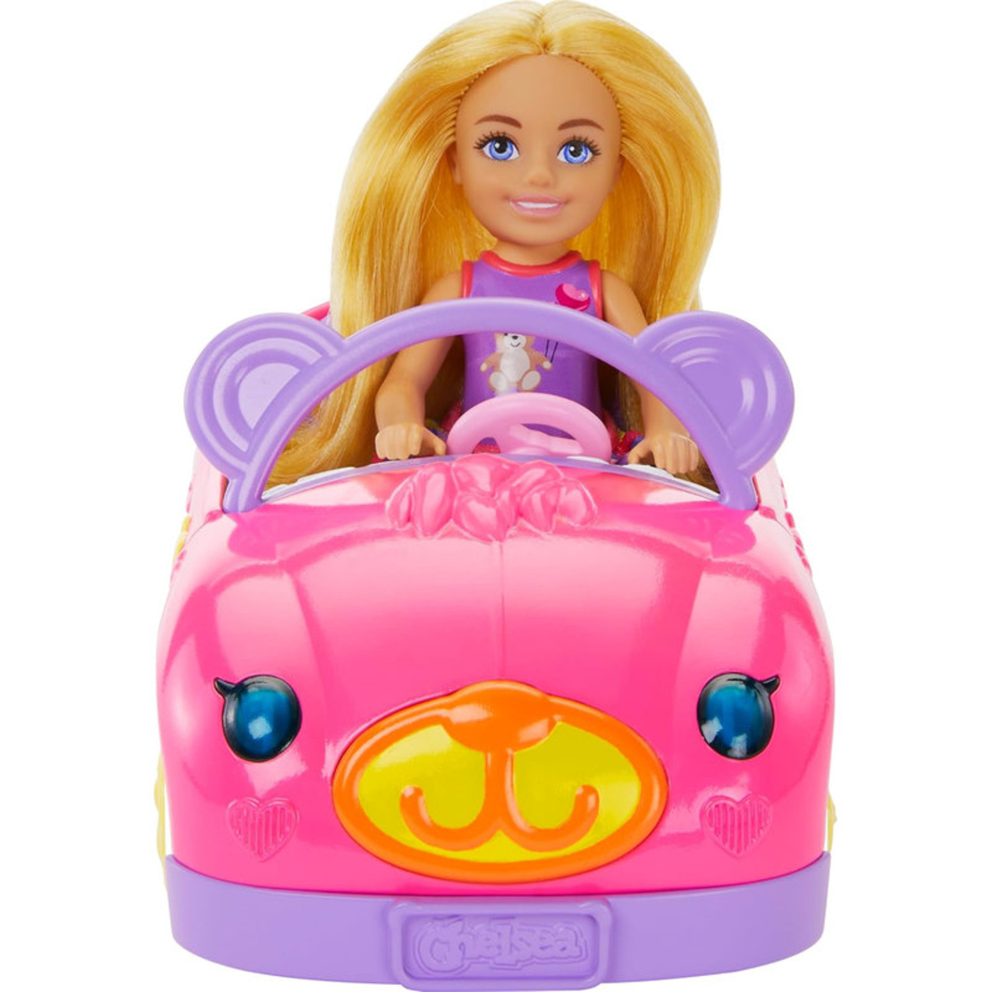 Игрален комплект Mattel Barbie Кукла Chelsea с кола и мече, HXN05