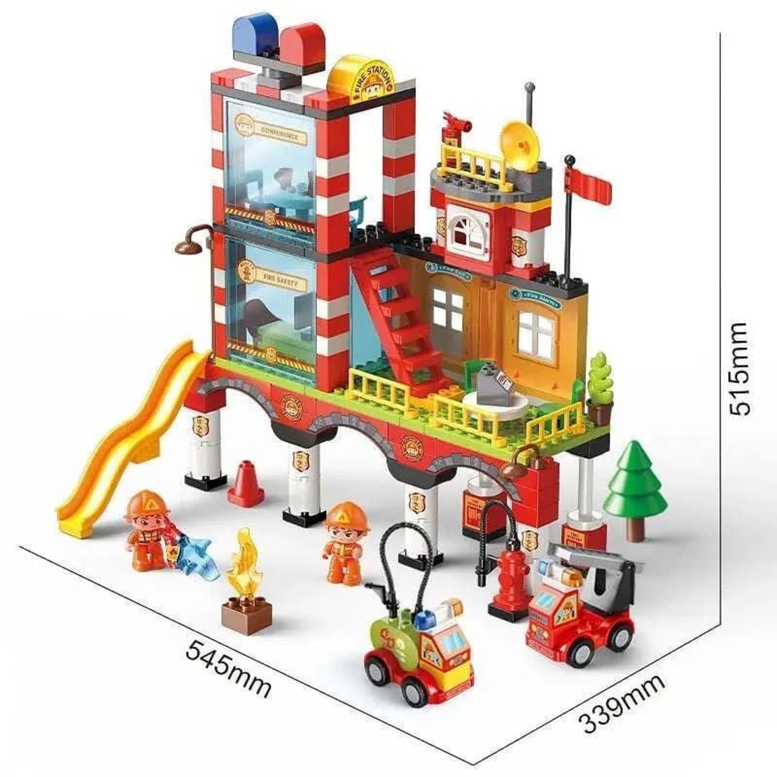 Конструктор Feelo Big Building Blocks Пожарна, FL42002, 173 ч.
