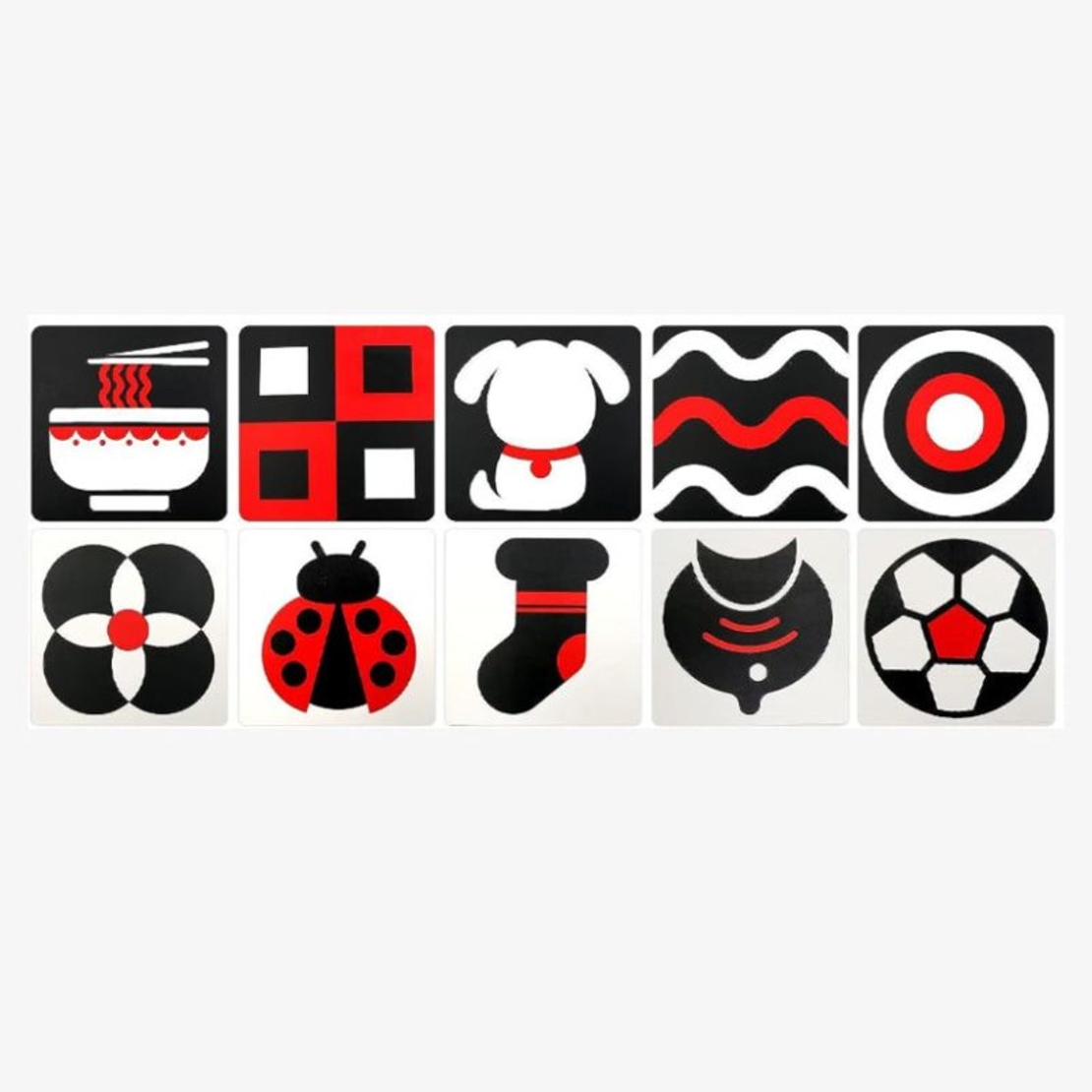 Бебешки карти за визуална стимулация Raya Toys, 0-12 м.