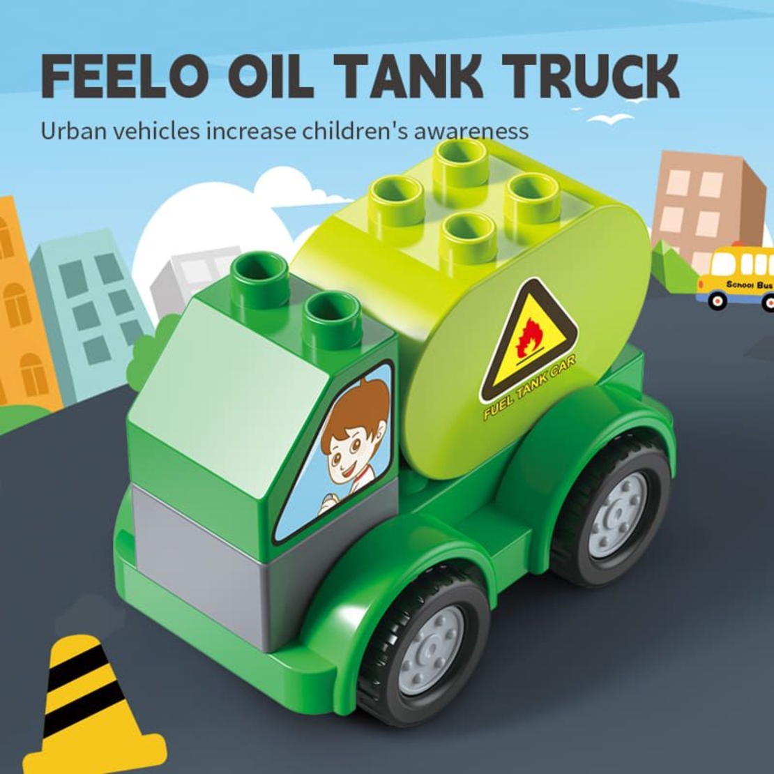 Конструктор Feelo Car Series Oil Tank Truck, 7 ч.