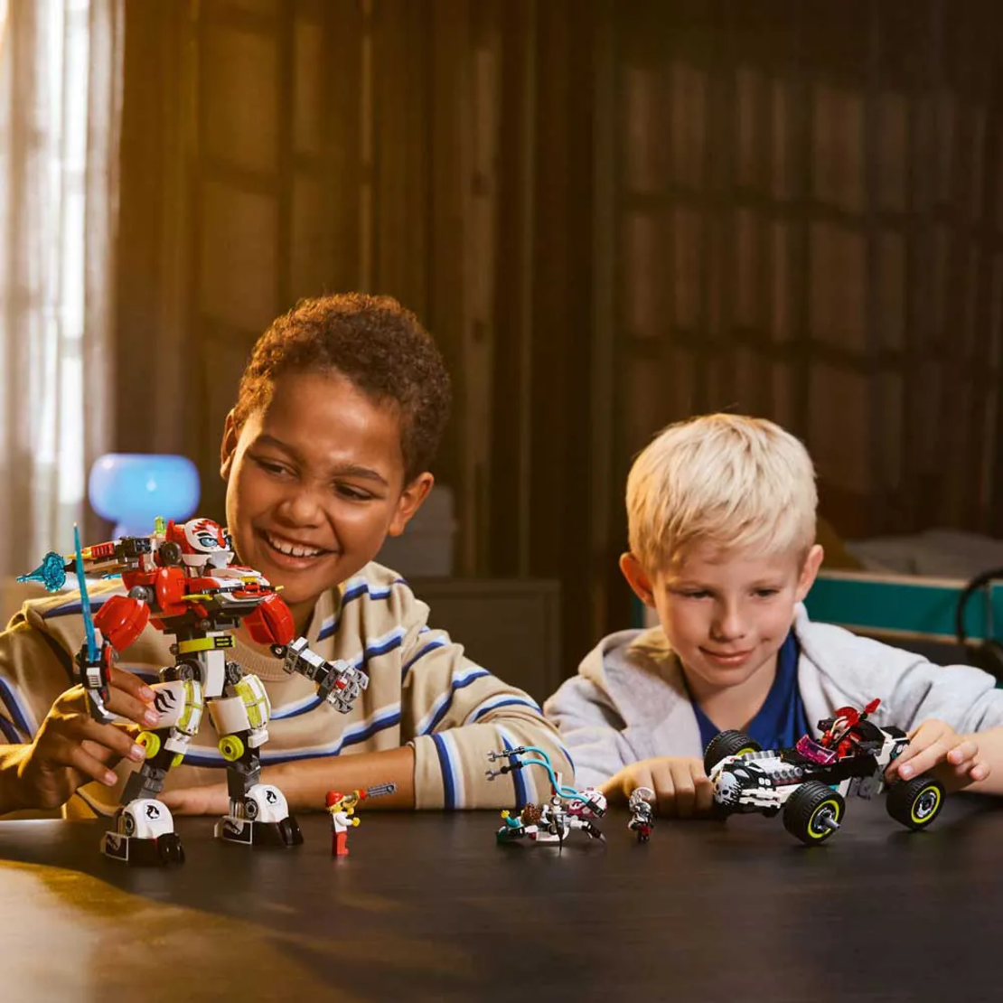 LEGO® DREAMZzz™ Тигър-робот на Купър и кола драгстер на Zero 71497