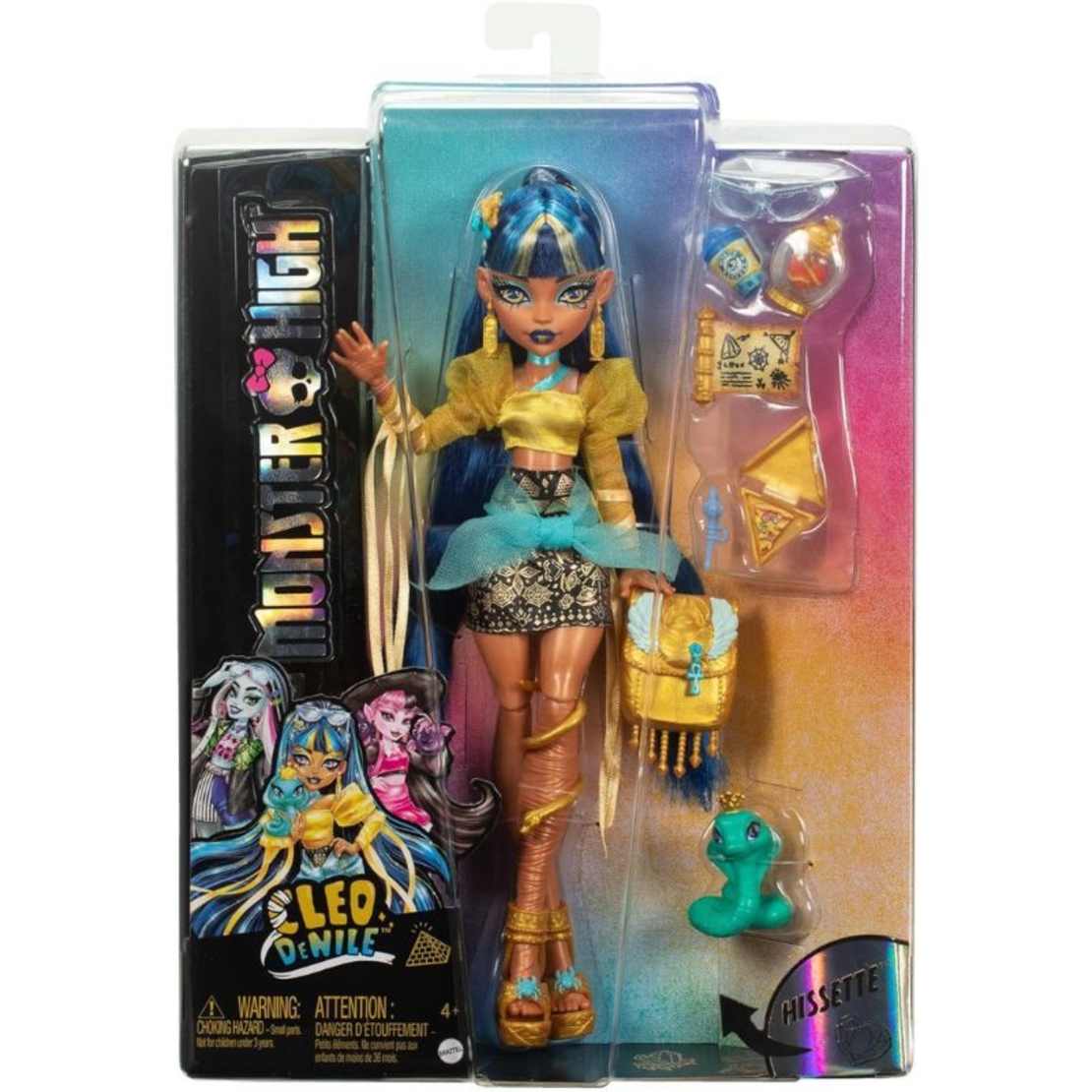 Кукла Mattel Monster High Cleo De Nile , с кобра и аксесоари