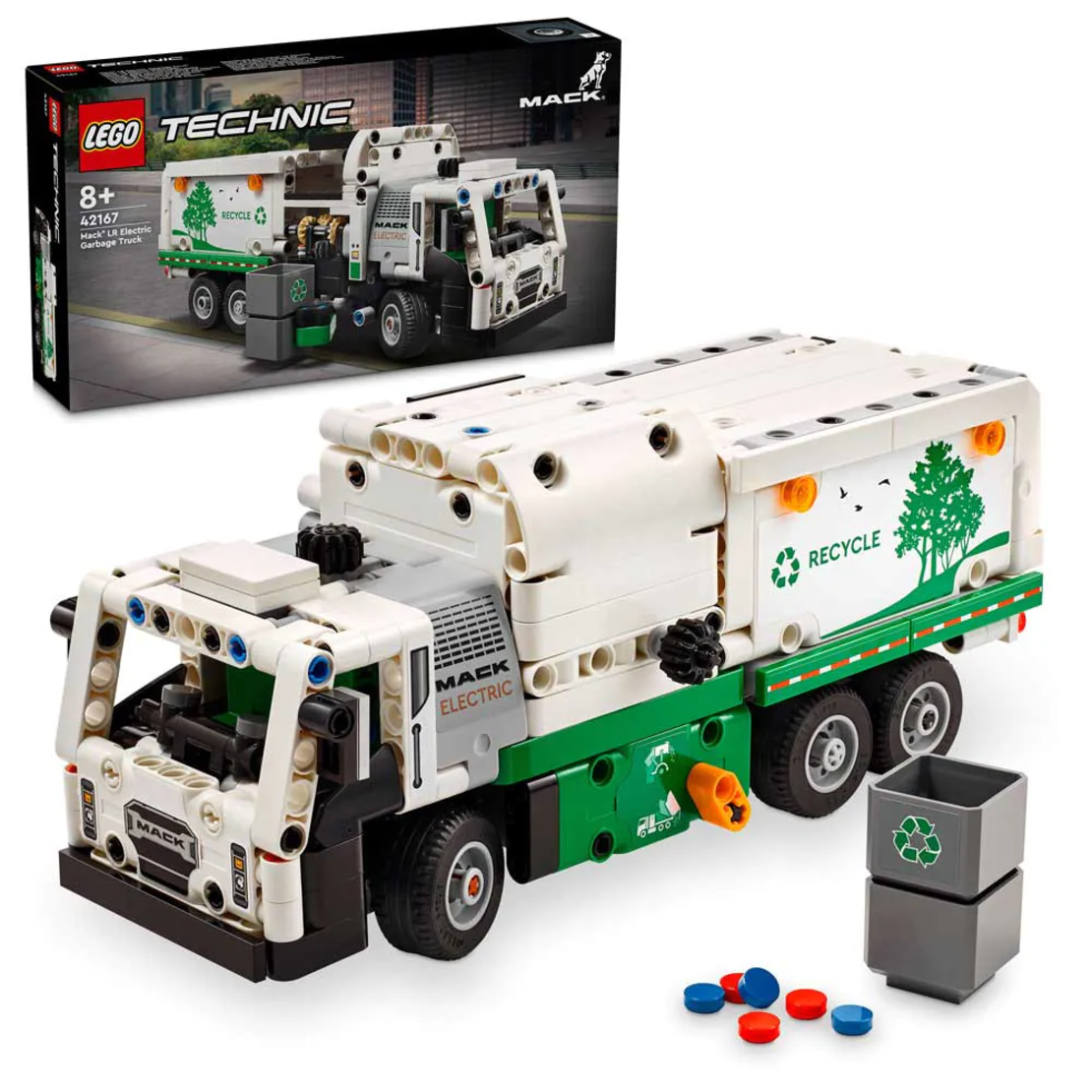 LEGO® Technic Боклукчийски камион Mack® LR Electric 42167