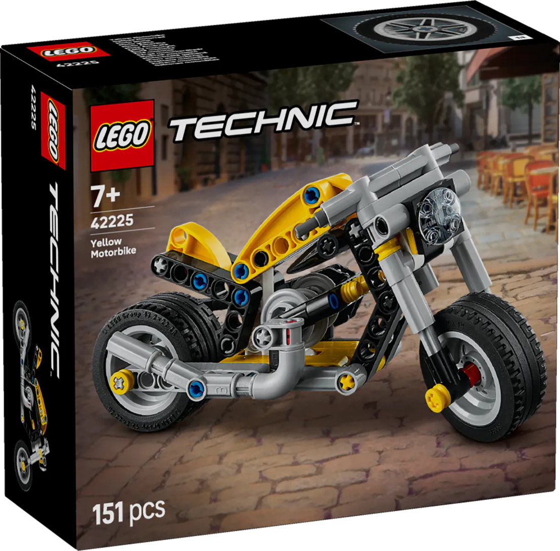 LEGO® Technic Жълт мотоциклет 42225
