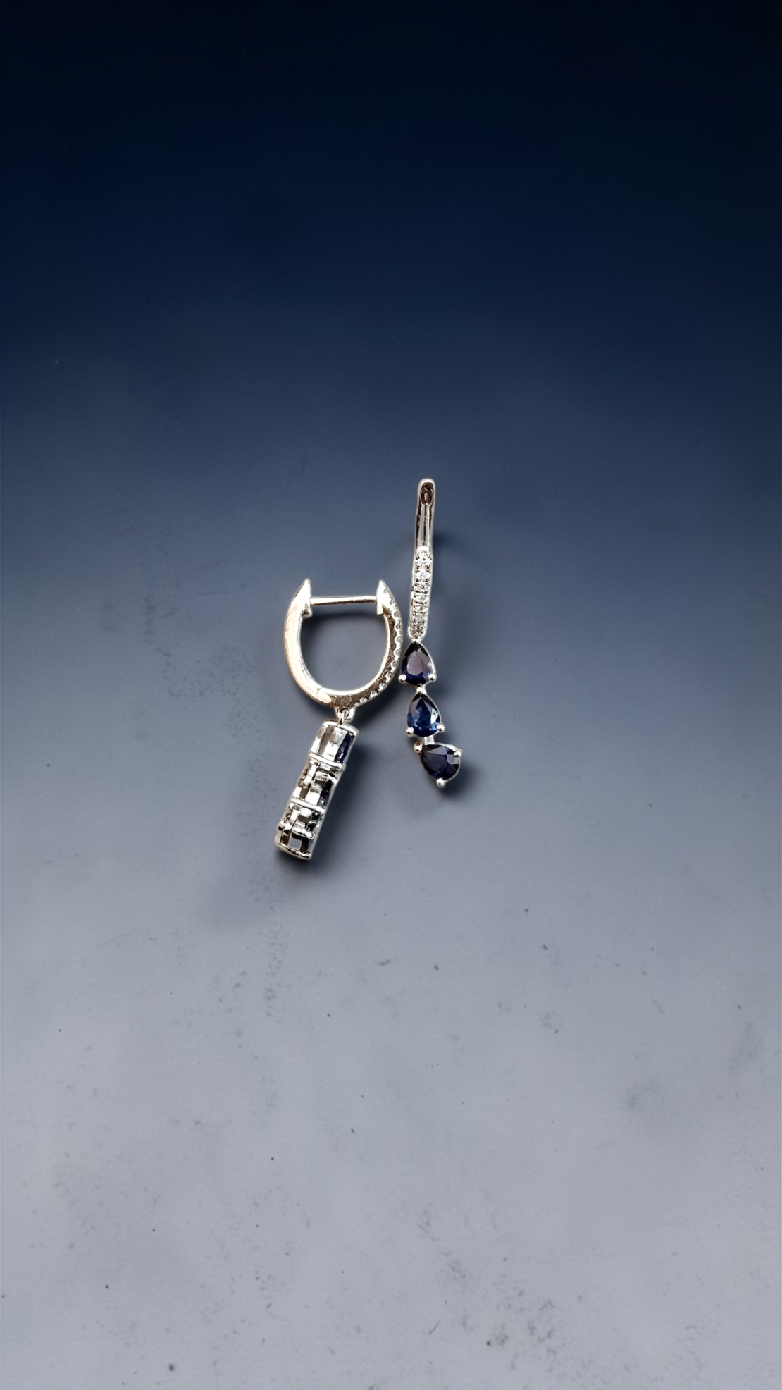 Златни обециСапфирена Елегантност I GIOIELLI DEL SOLE