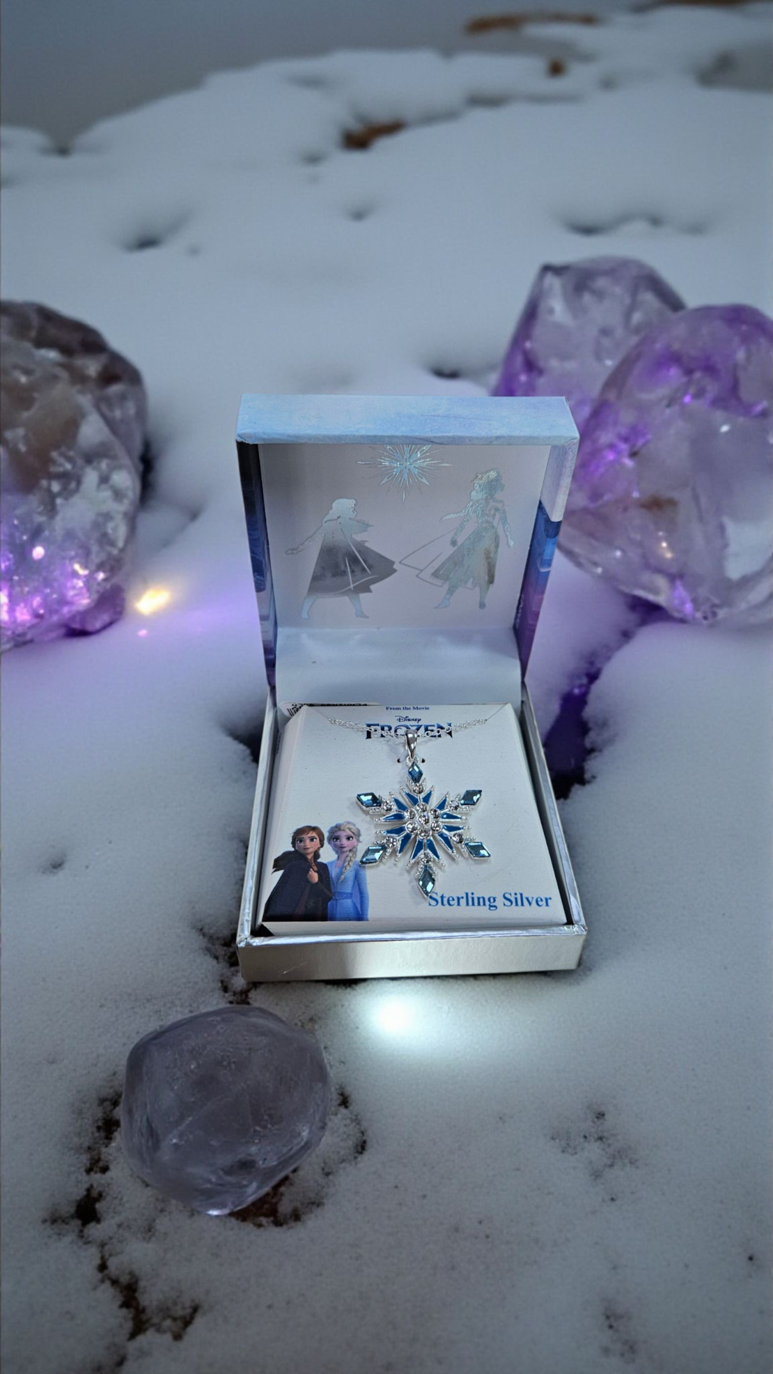 Сребърно колие Disney Frozen