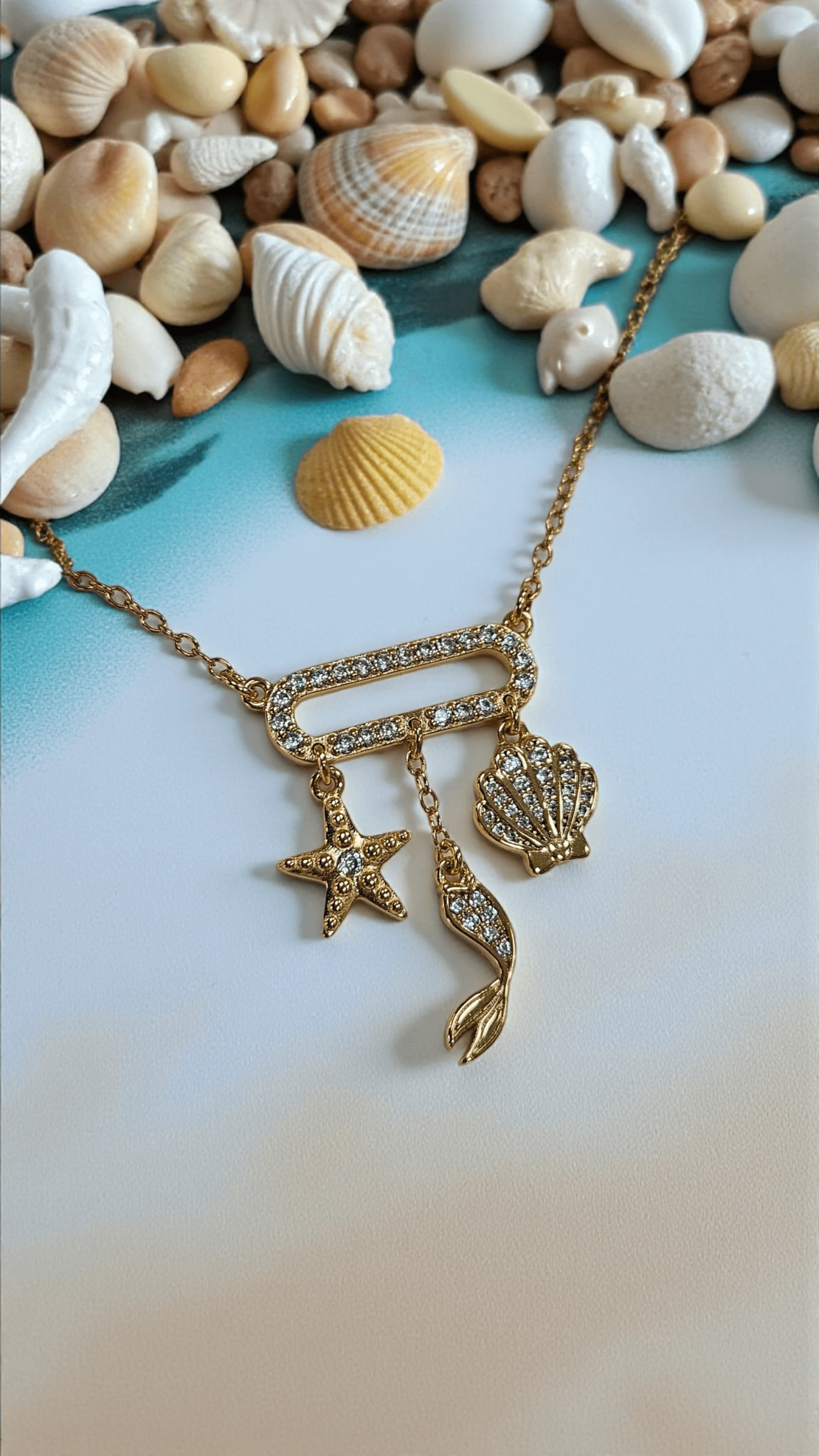 Сребърно колие с позлата Disney